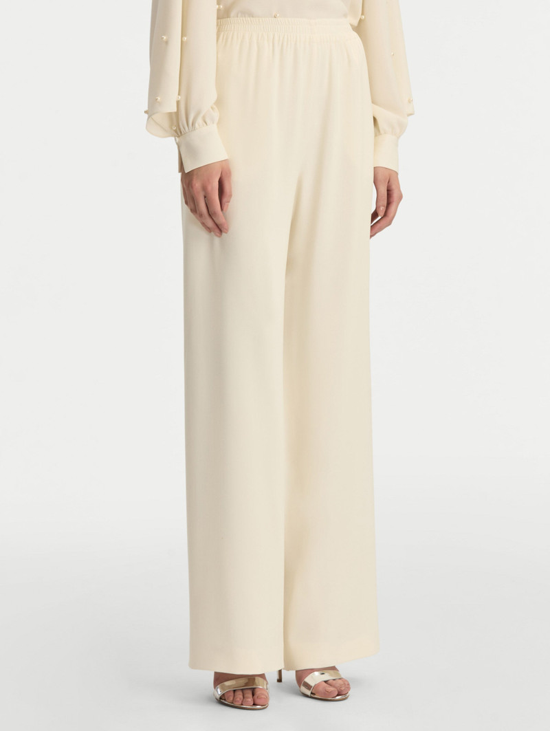 SILK GEORGETTE WIDE LEG PANT 5