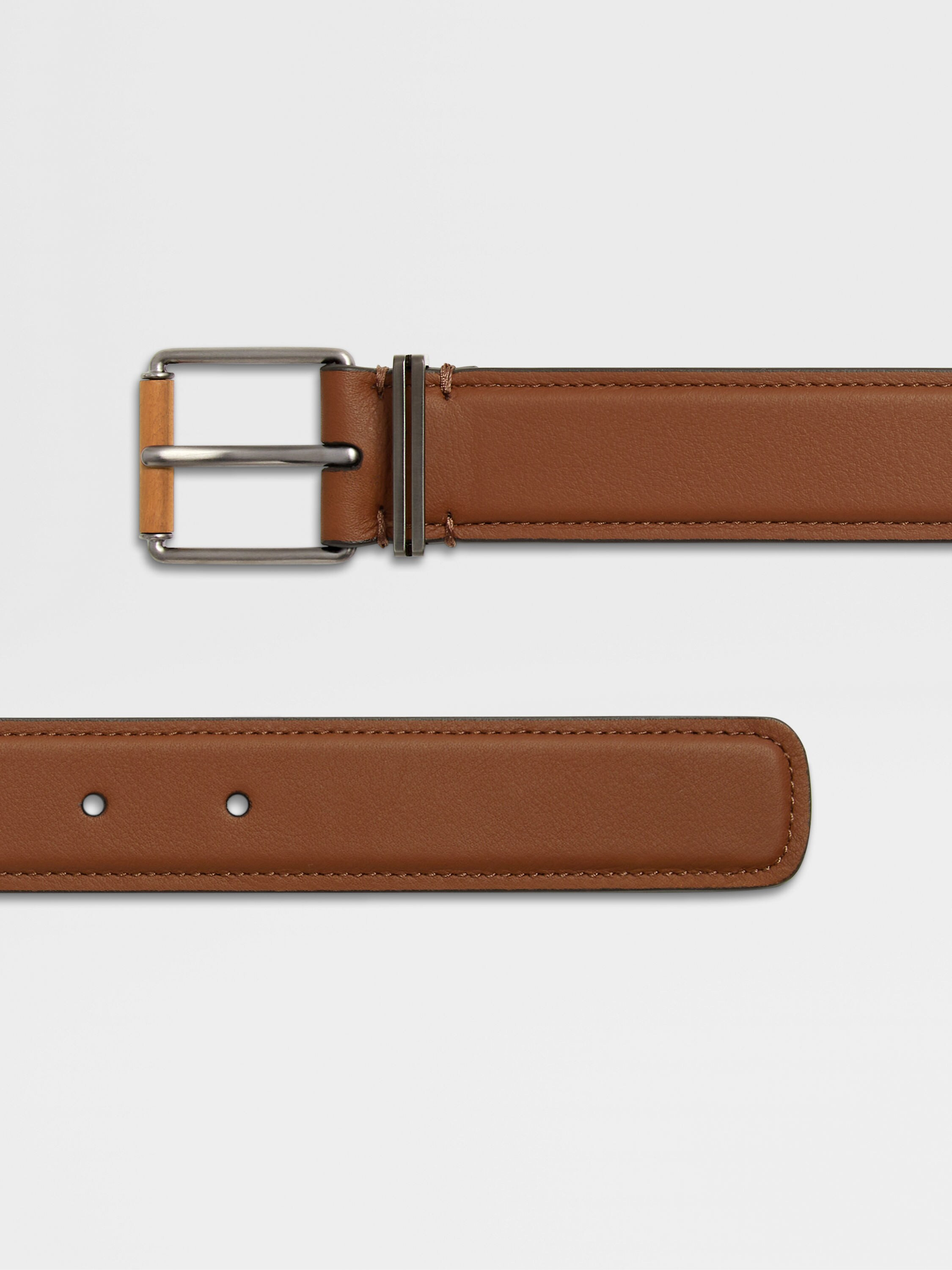 DARK FOLIAGE LEATHER BELT - 2
