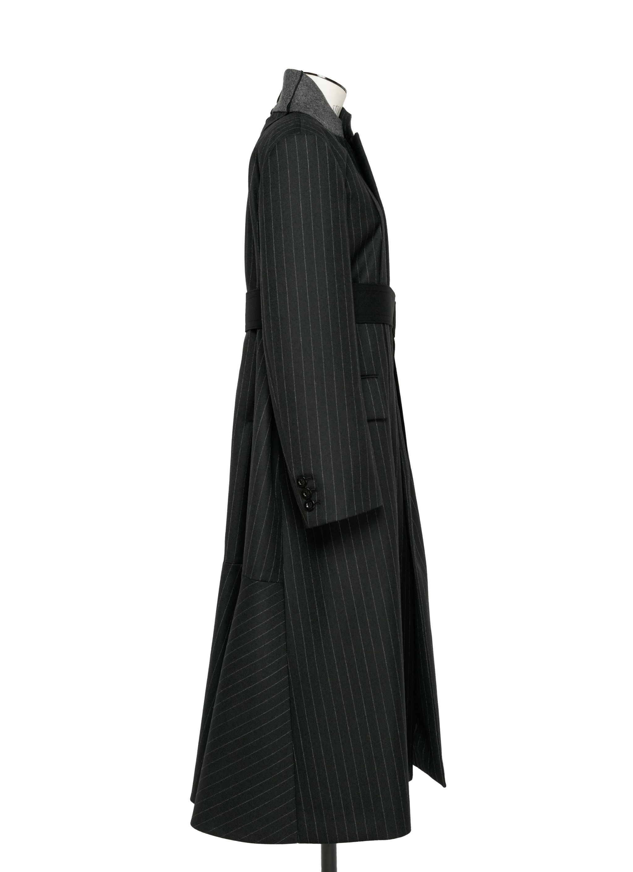 Chalk Stripe Coat - 3