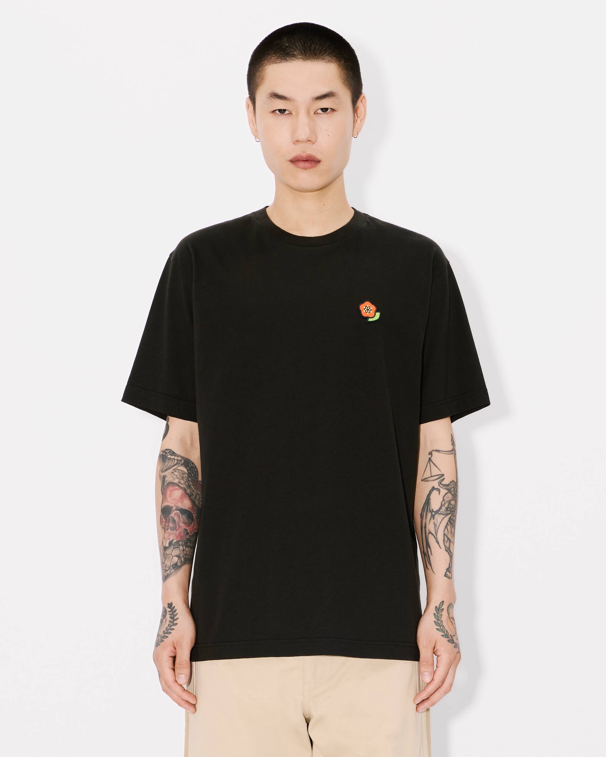 'KENZO Pop' embroidered T-shirt in cotton - 3