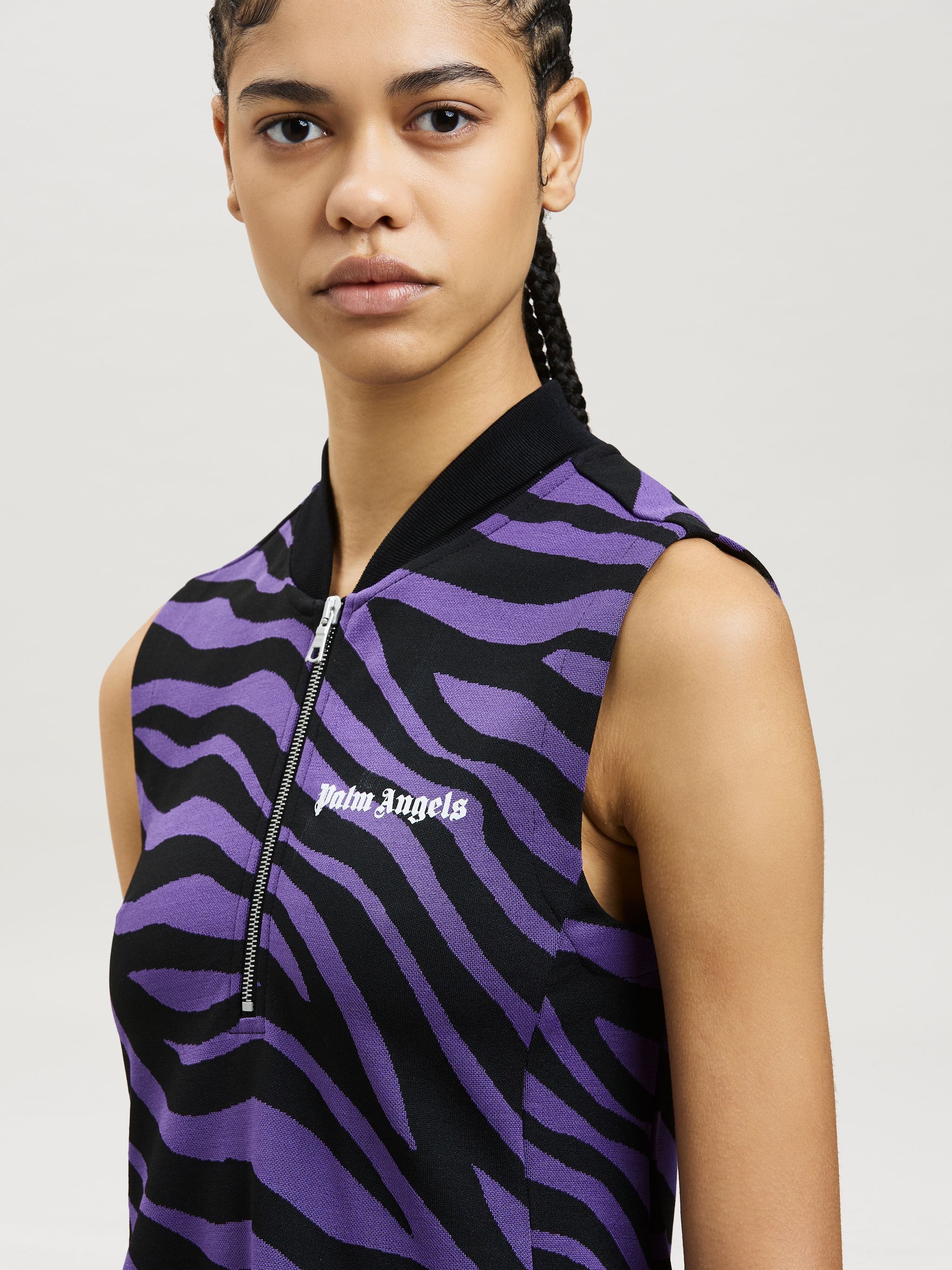 JACQUARD ZEBRA TRACK DRESS - 6