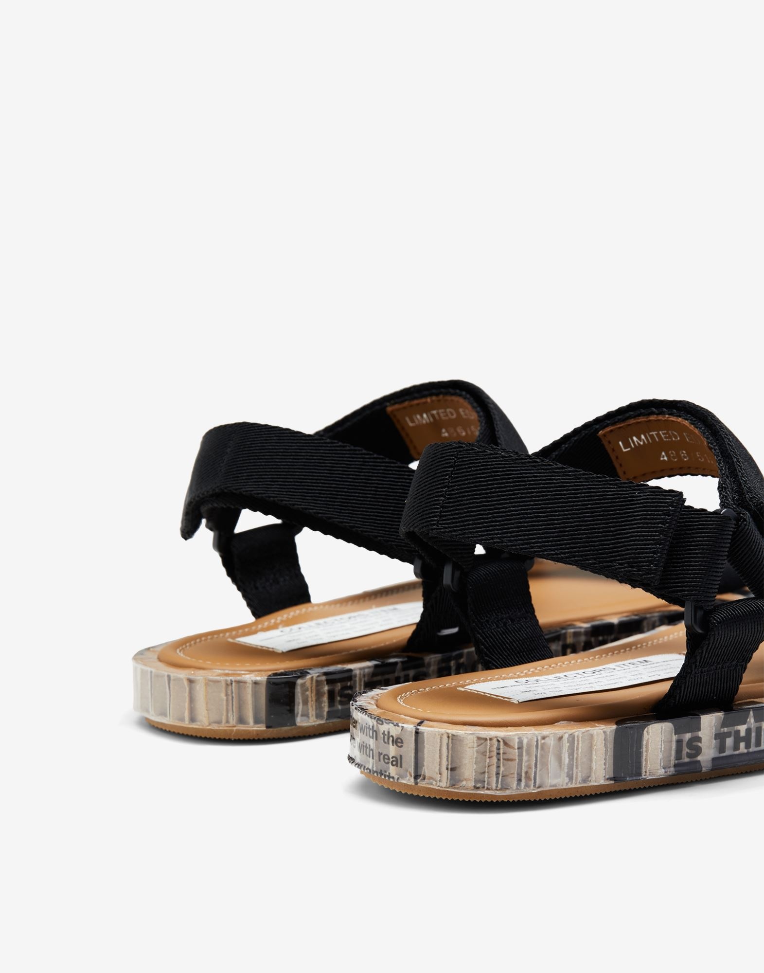 Strapped leather sandals - 4