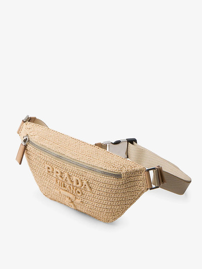 Prada Logo-embellished woven belt bag outlook