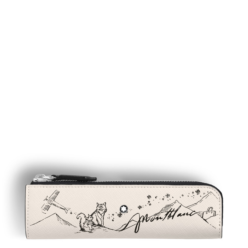 1-PEN CASE WITH ZIP IN SARTORIAL LEATHER 1