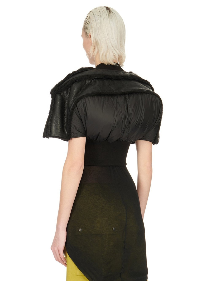 ballon-sleeve wool cropped top 3