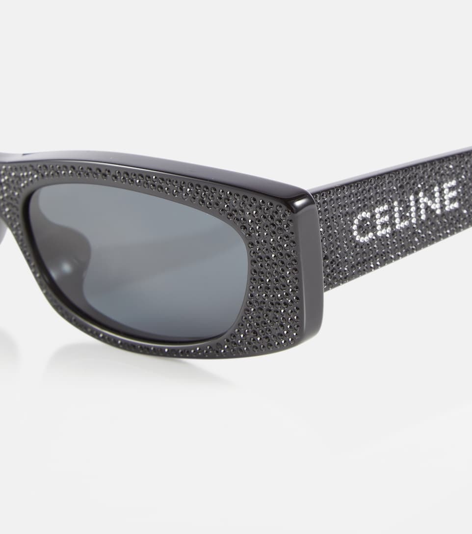 Embellished rectangular sunglasses - 2