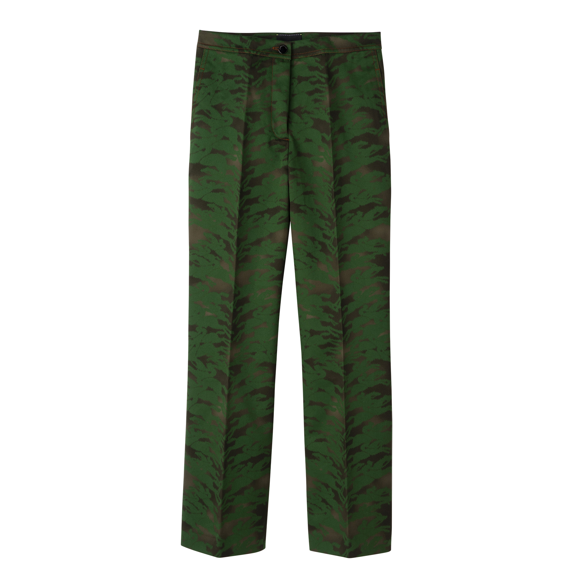 Suit pants Khaki - Cotton gabardine - 1