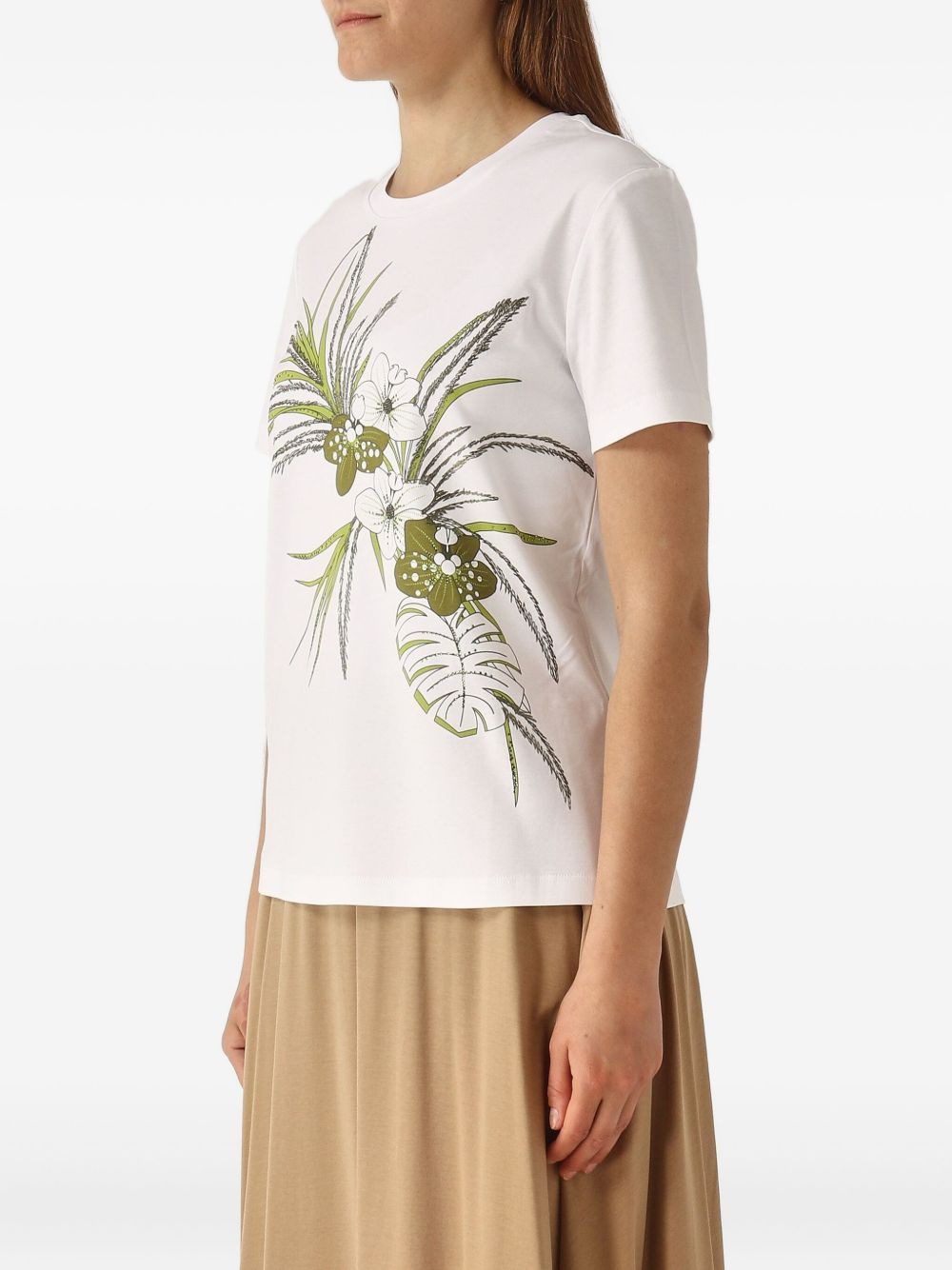 floral-print T-shirt - 3