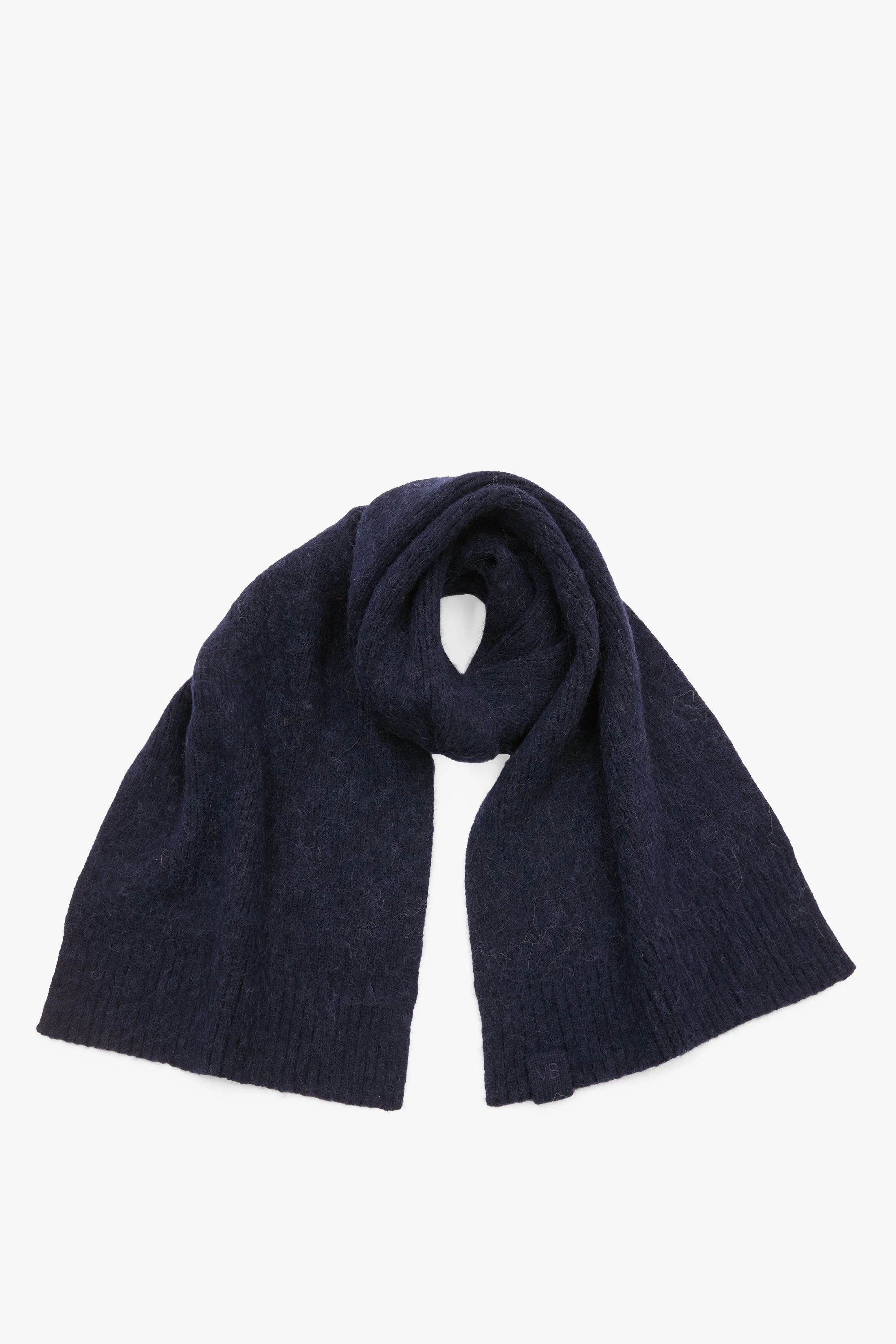 Alpaca Scarf In Navy - 1