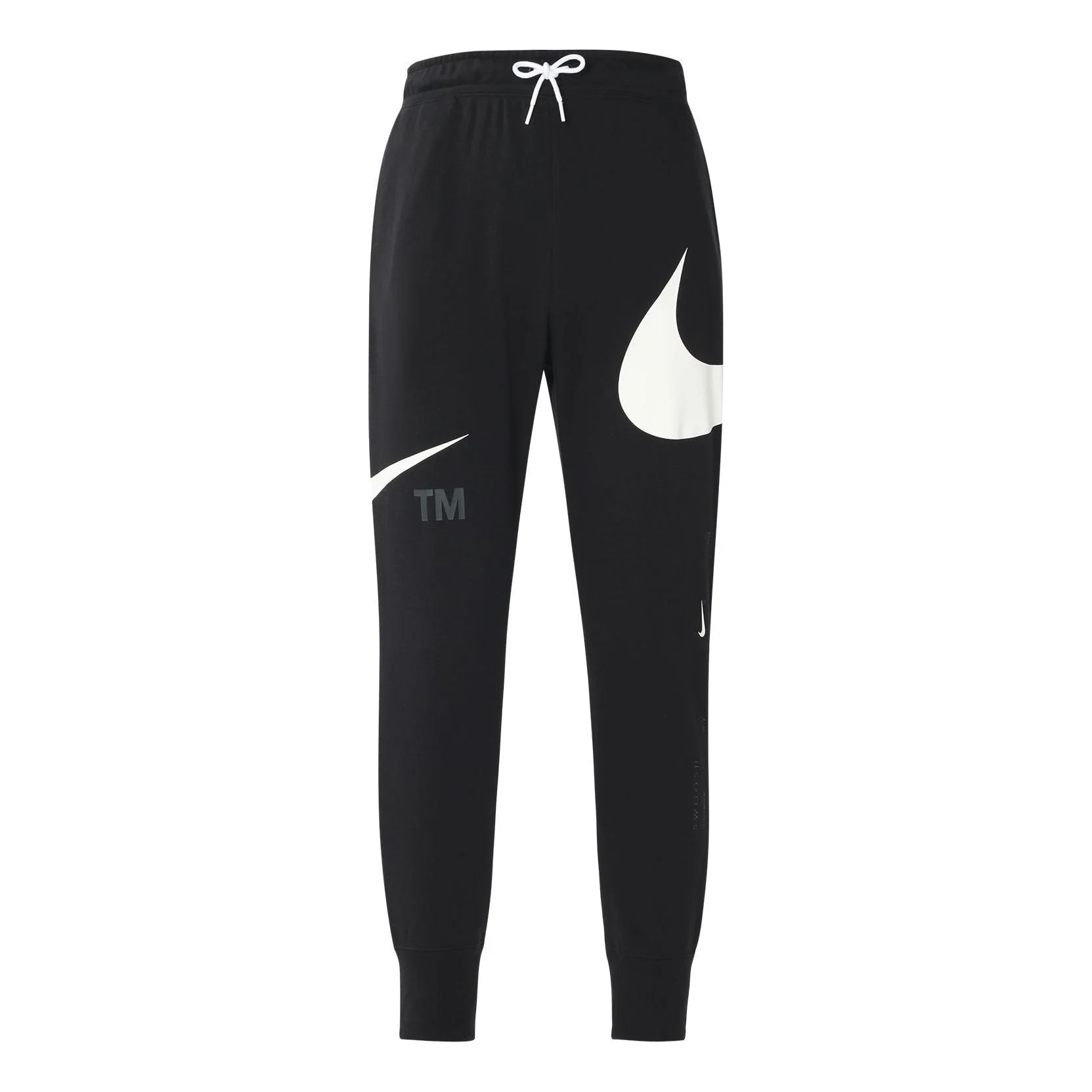 Men's Nike Large Logo Lacing Knit Bundle Feet Sports Pants/Trousers/Joggers Autumn Black DD6092-010 - 1