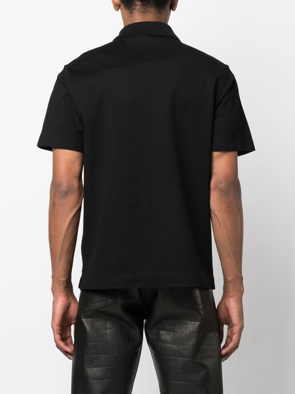 half-zip cotton polo top - 4