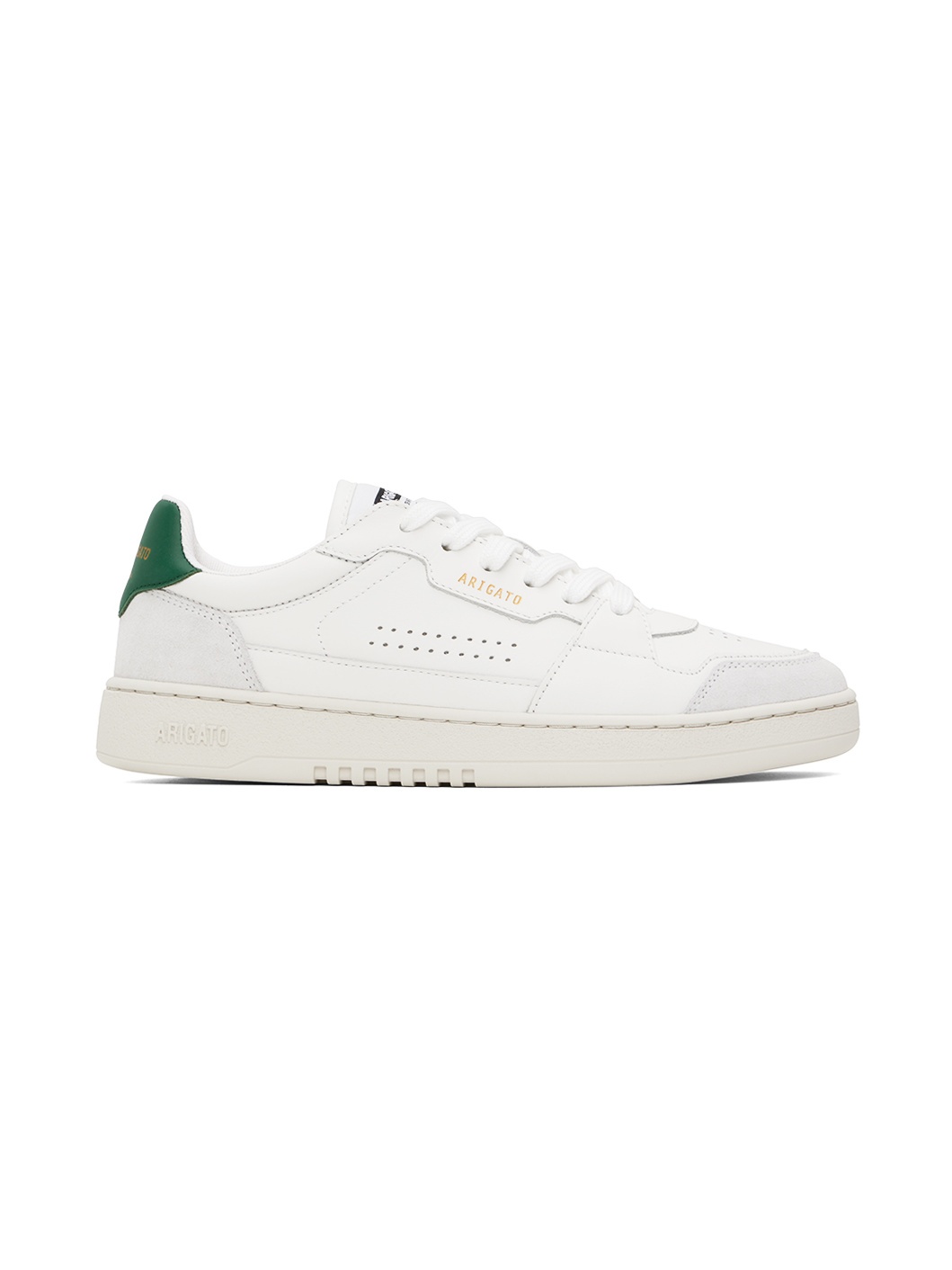 White & Green Dice Lo Sneakers - 1