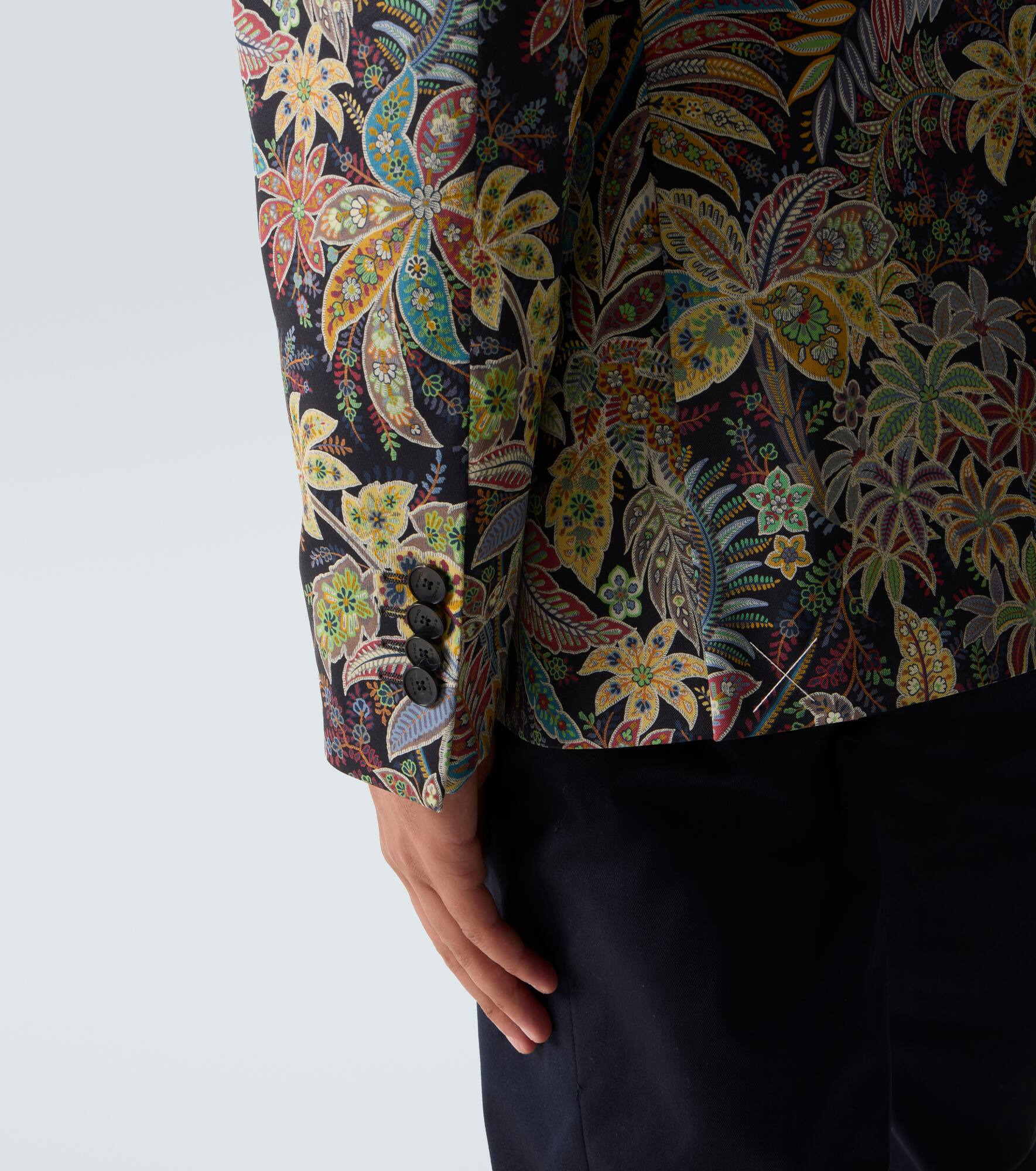 Roma printed wool-blend blazer - 6