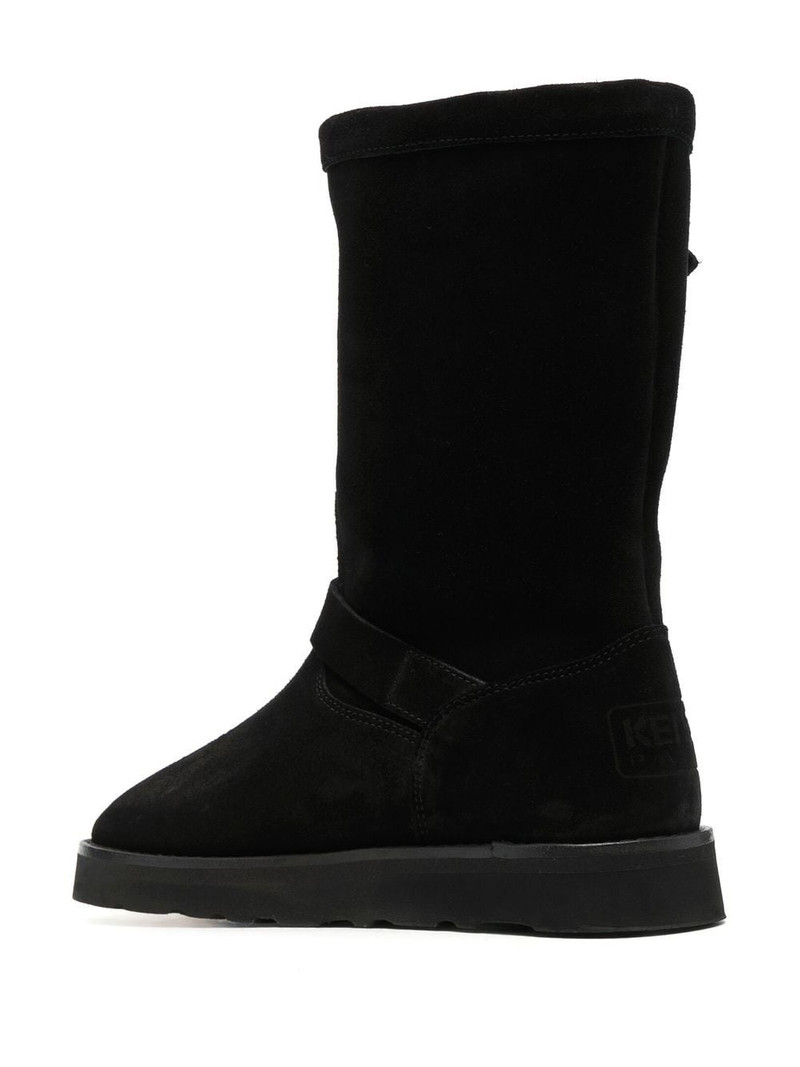 buckle-detail suede boots 3