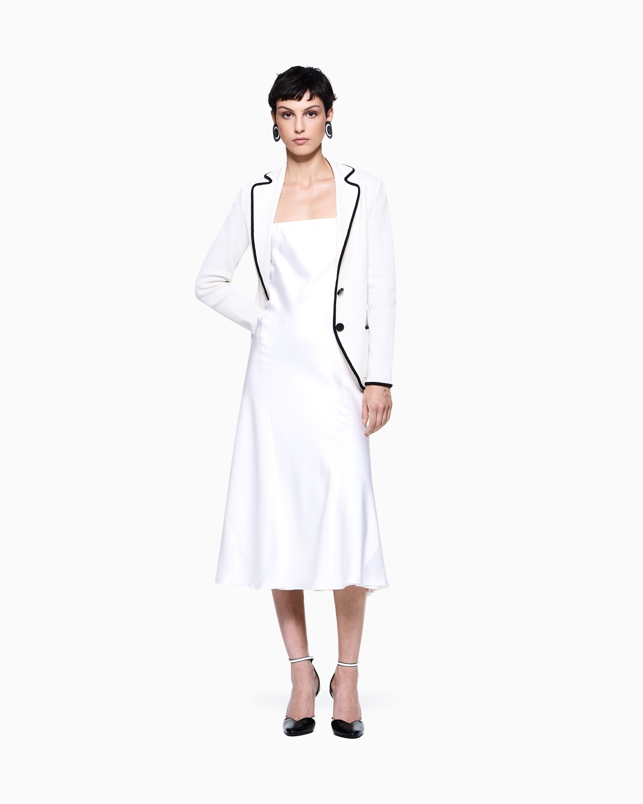 SINGLE-BREASTED SILK-JERSEY JACKET - 2