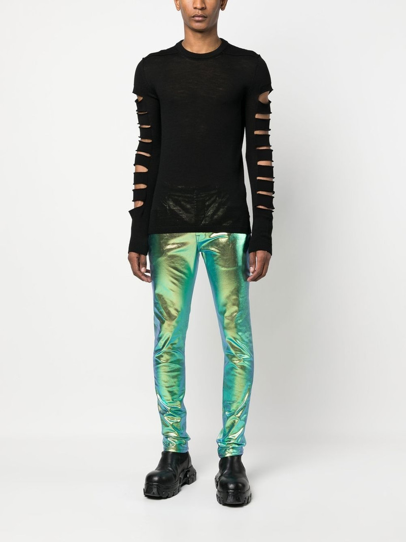 Rick Owens cut-out detail jumper outlook