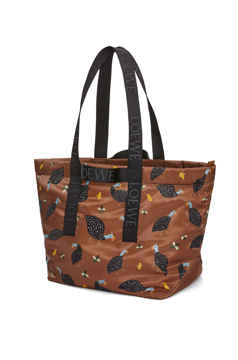Loewe Guinea Fowl Fold Shopper in nylon outlook