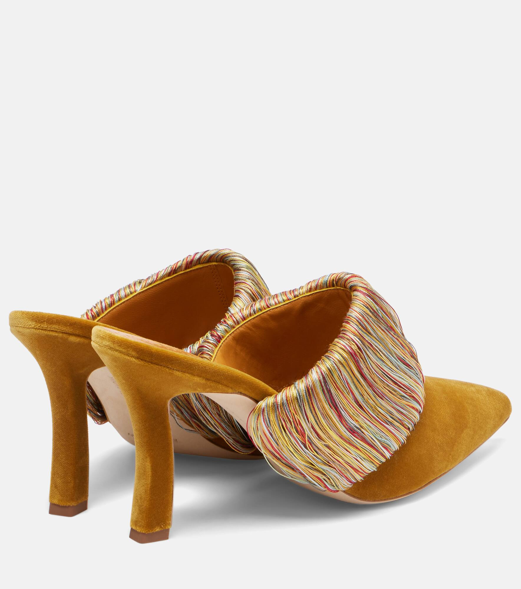 Caldean 90 velvet mules - 2