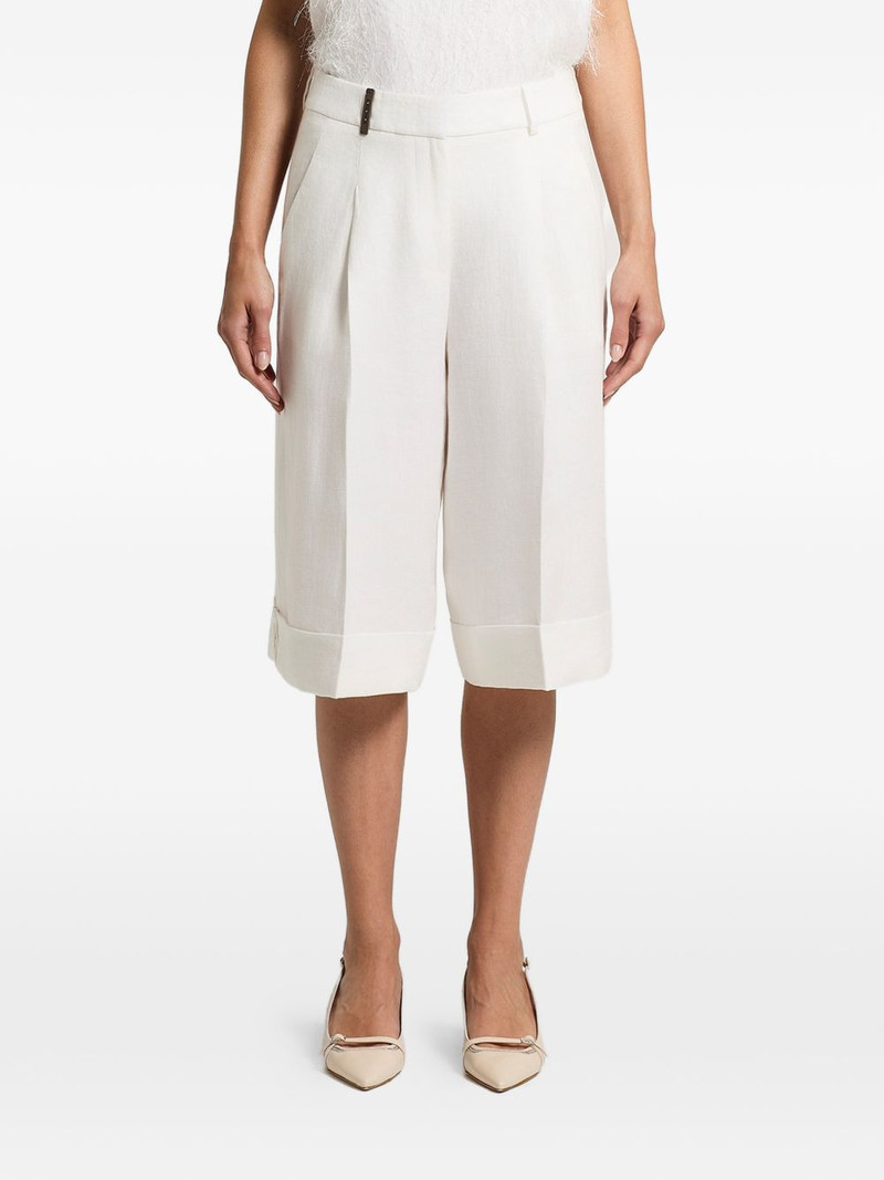 linen gabardine shorts 1