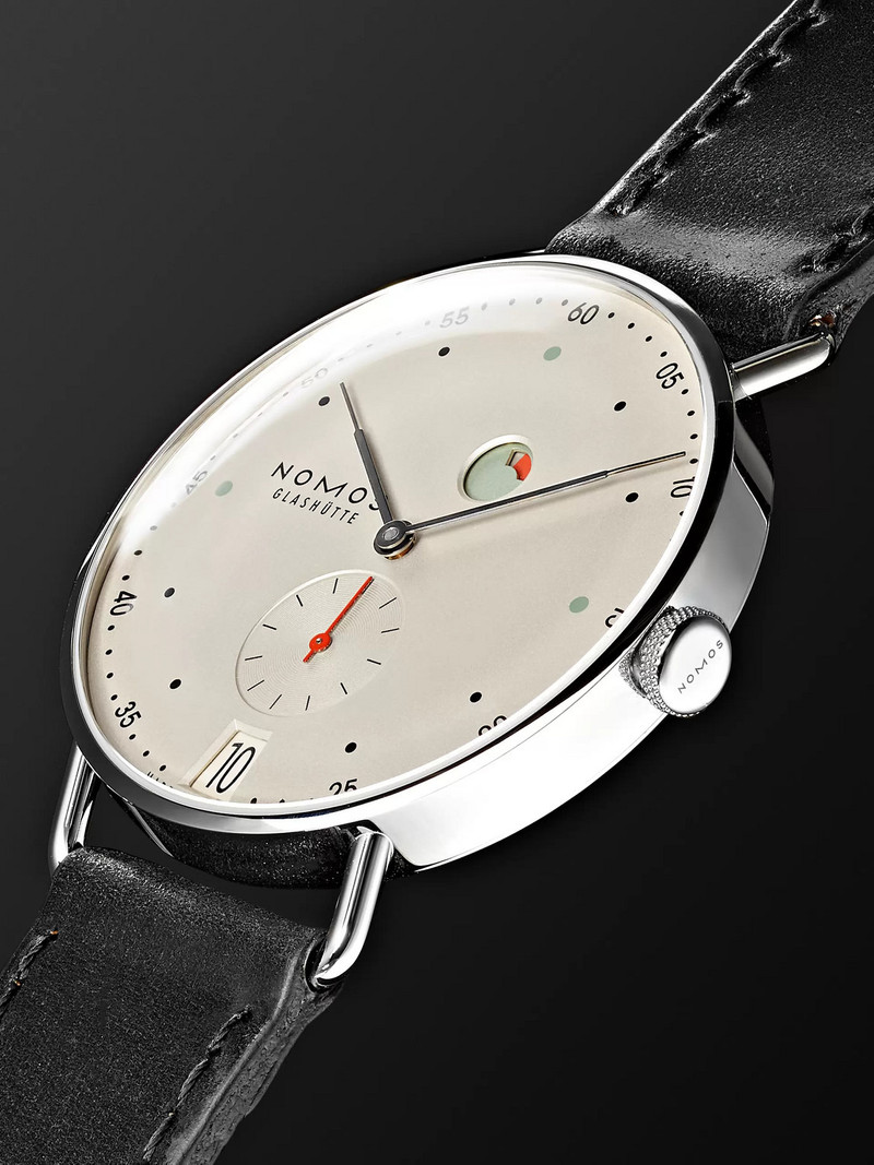 Metro Datum Gangreserve Stainless Steel Watch, Ref. 1101 4