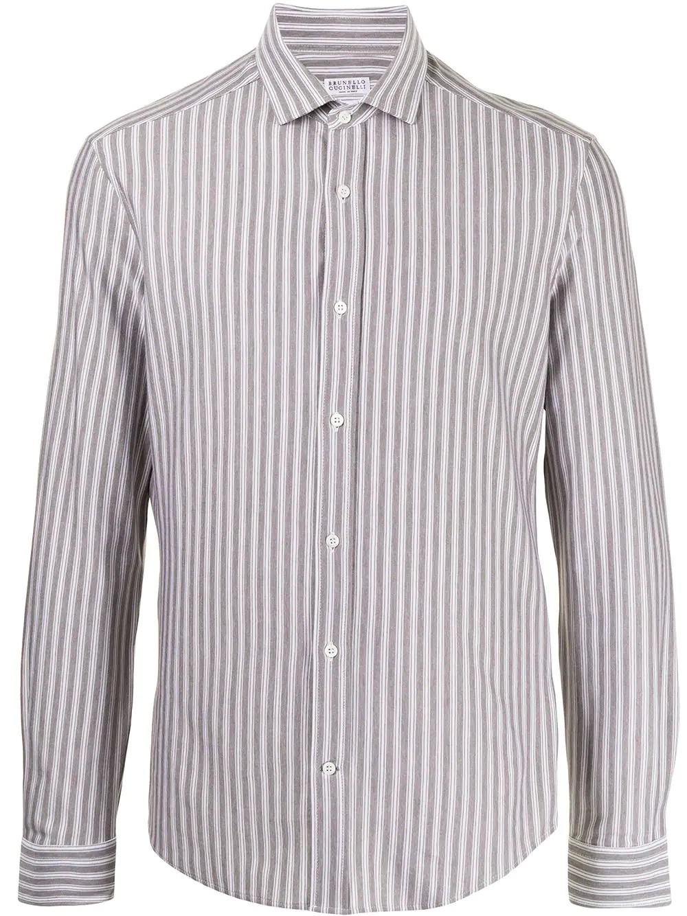 striped cotton shirt - 1