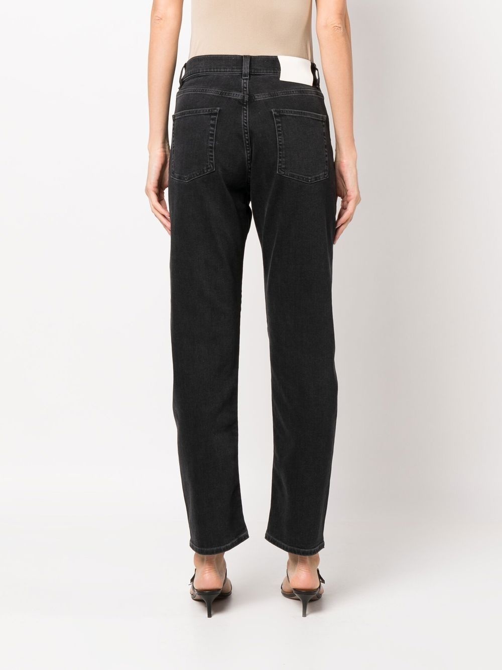 high-rise straight-leg jeans - 4