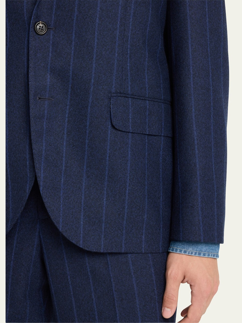 Brunello Cucinelli Men's Striped Wool Suit outlook