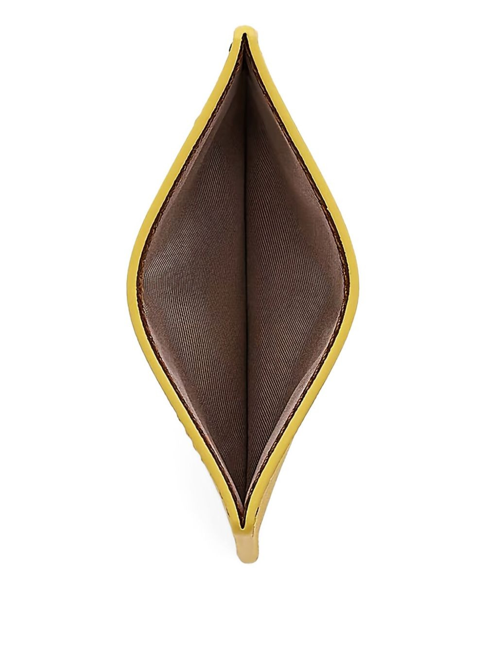 two-tone leather card case - 2
