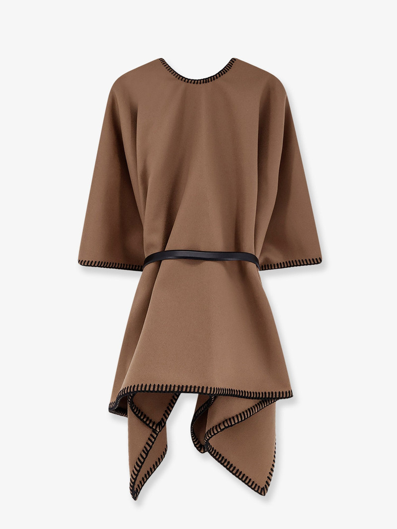Max Mara Mxacolomba Virgin Wool Cape With Belt outlook