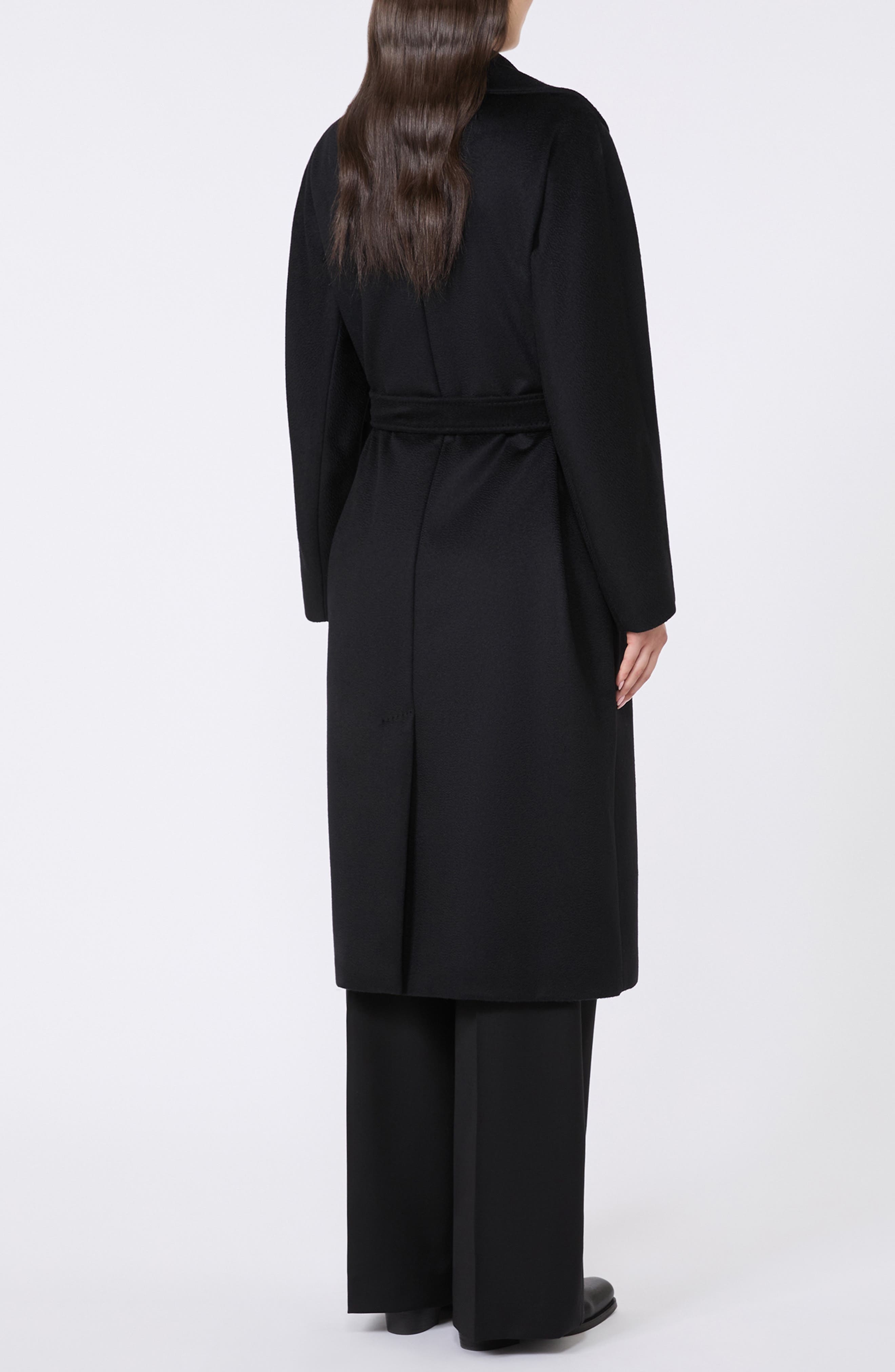 Weekend Max Mara Resina Double Breasted Wool Coat in Black at Nordstrom - 2