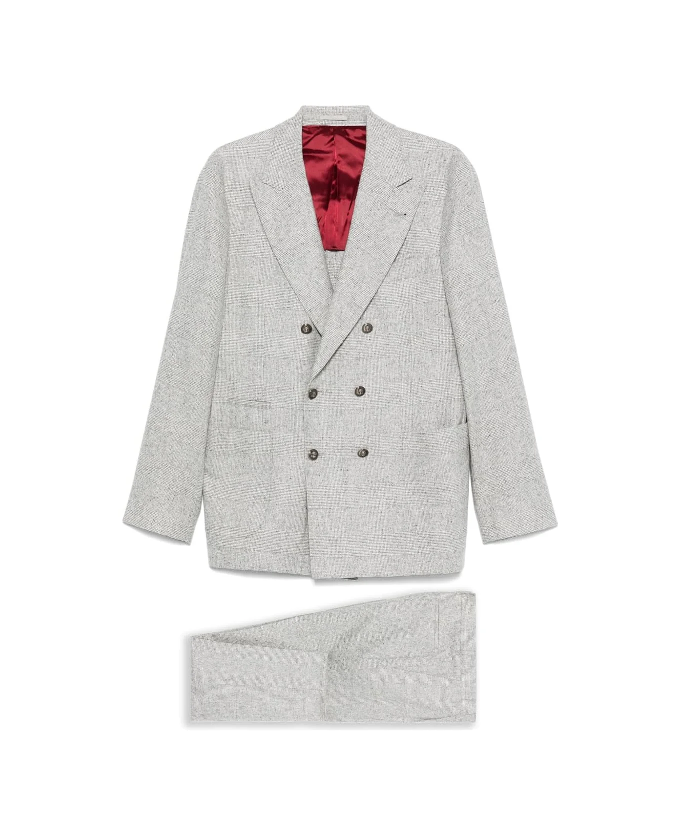 Wool And Silk Double-breasted Suit - 1