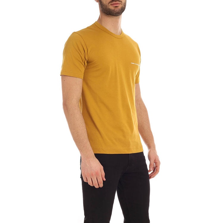 COMME des GARCONS Little Logo Applique Cotton Short-sleeve Tee 'Yellow' S28121-4 - 4