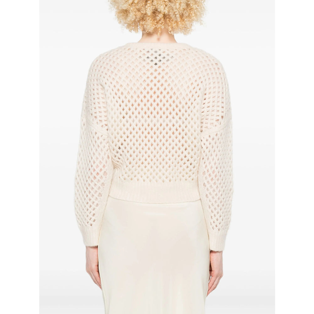 Max Mara White Knitwear - Jumpers Women - 4