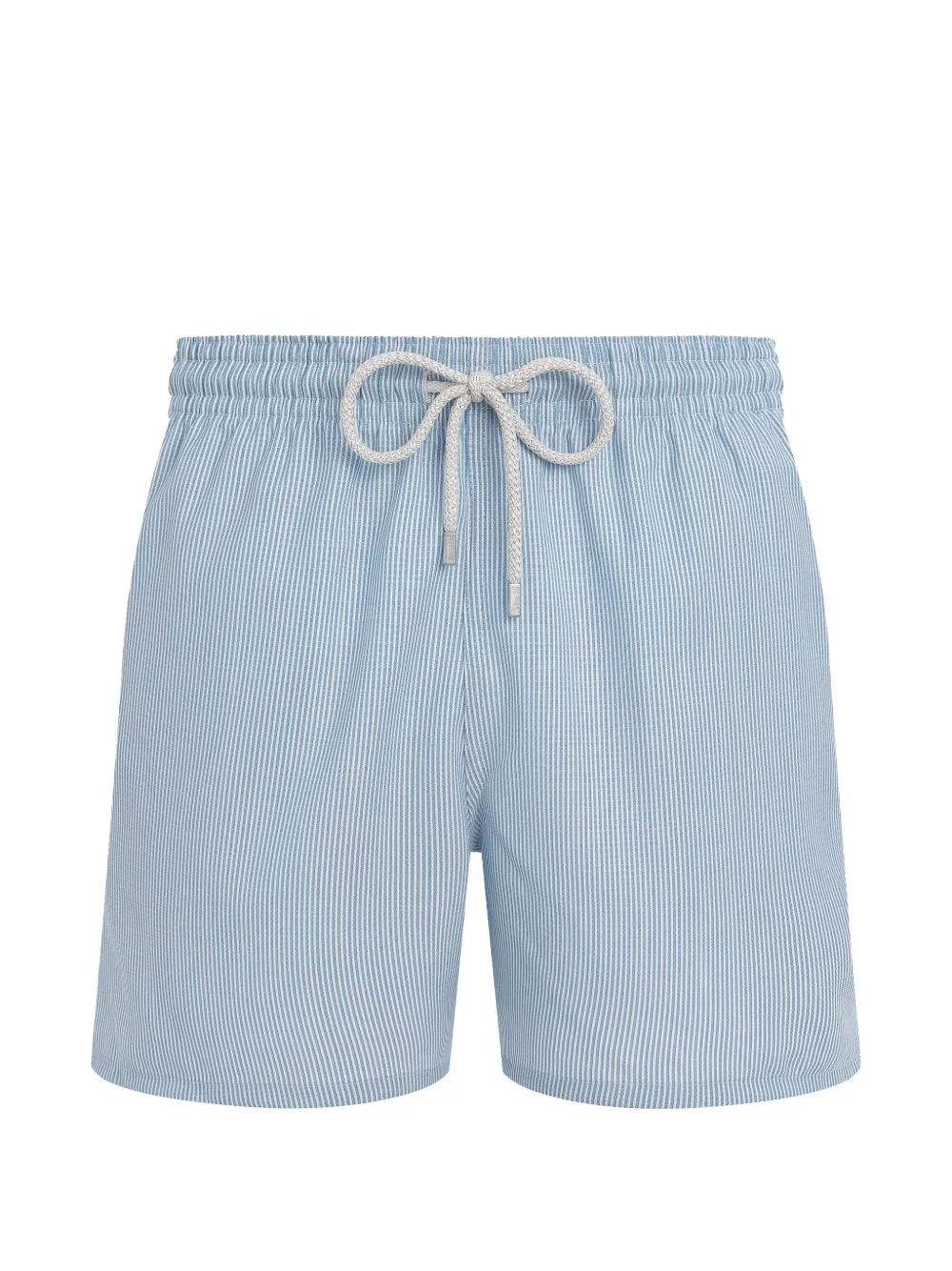 drawstring striped swim shorts - 1