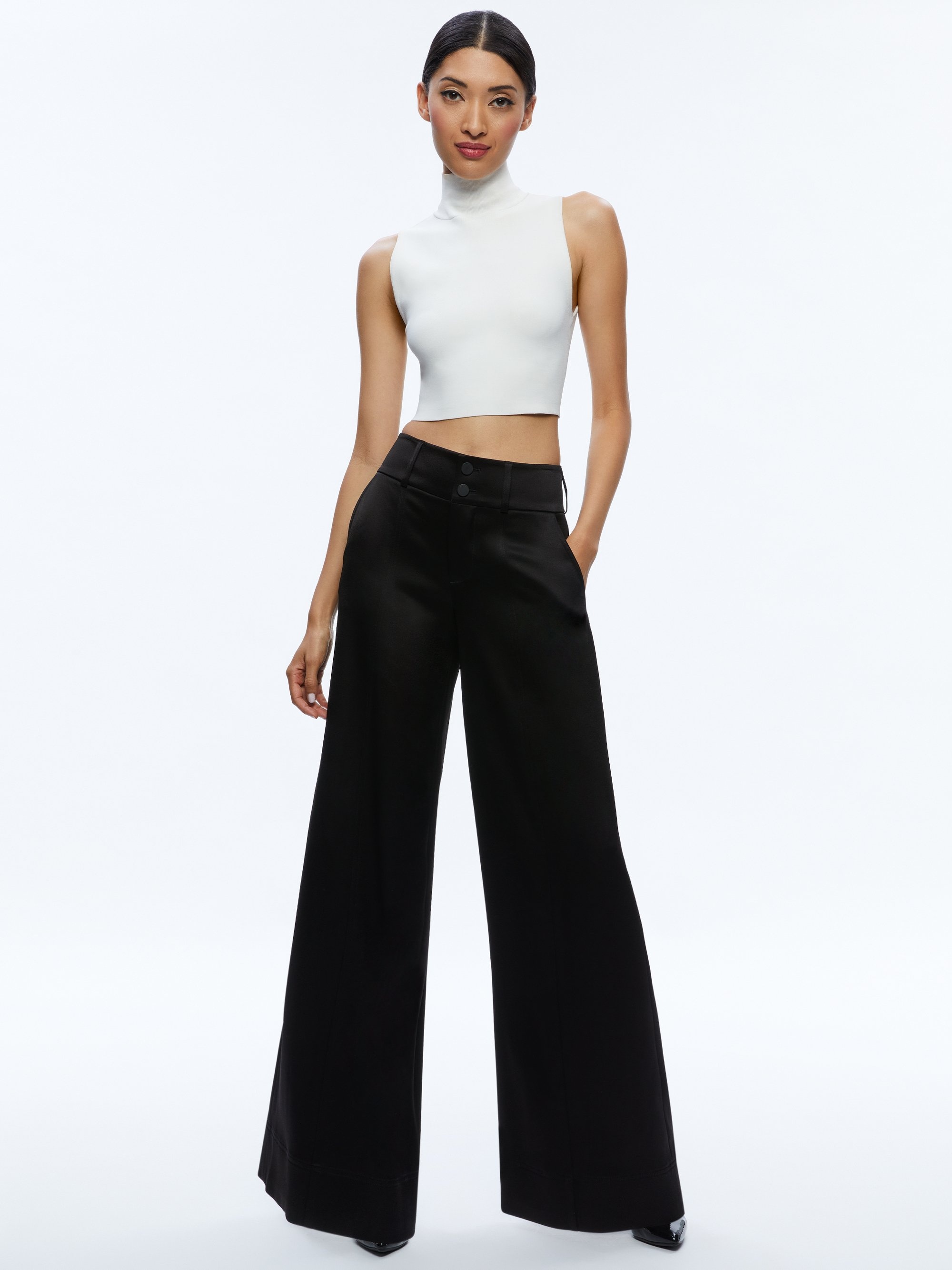 MAME HIGH RISE WIDE LEG PANT - 4