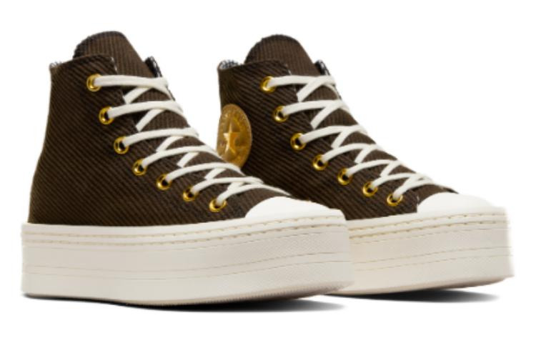 (WMNS) Converse Chuck Taylor All Star Modern Corduroy Lift Platform 'Fresh Brew' A07203C - 3
