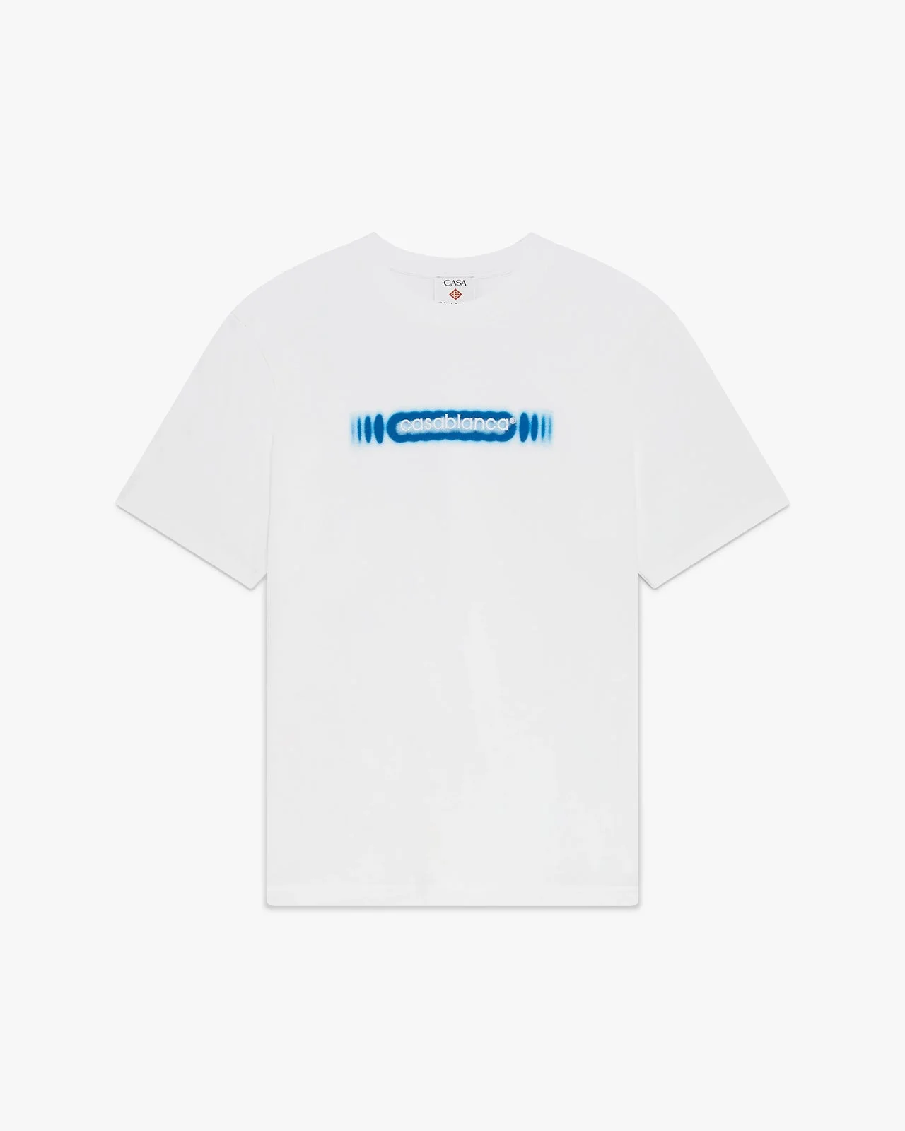 Radiating Embroidery Logo Short Sleeve T-Shirt | Casablanca Paris - 1