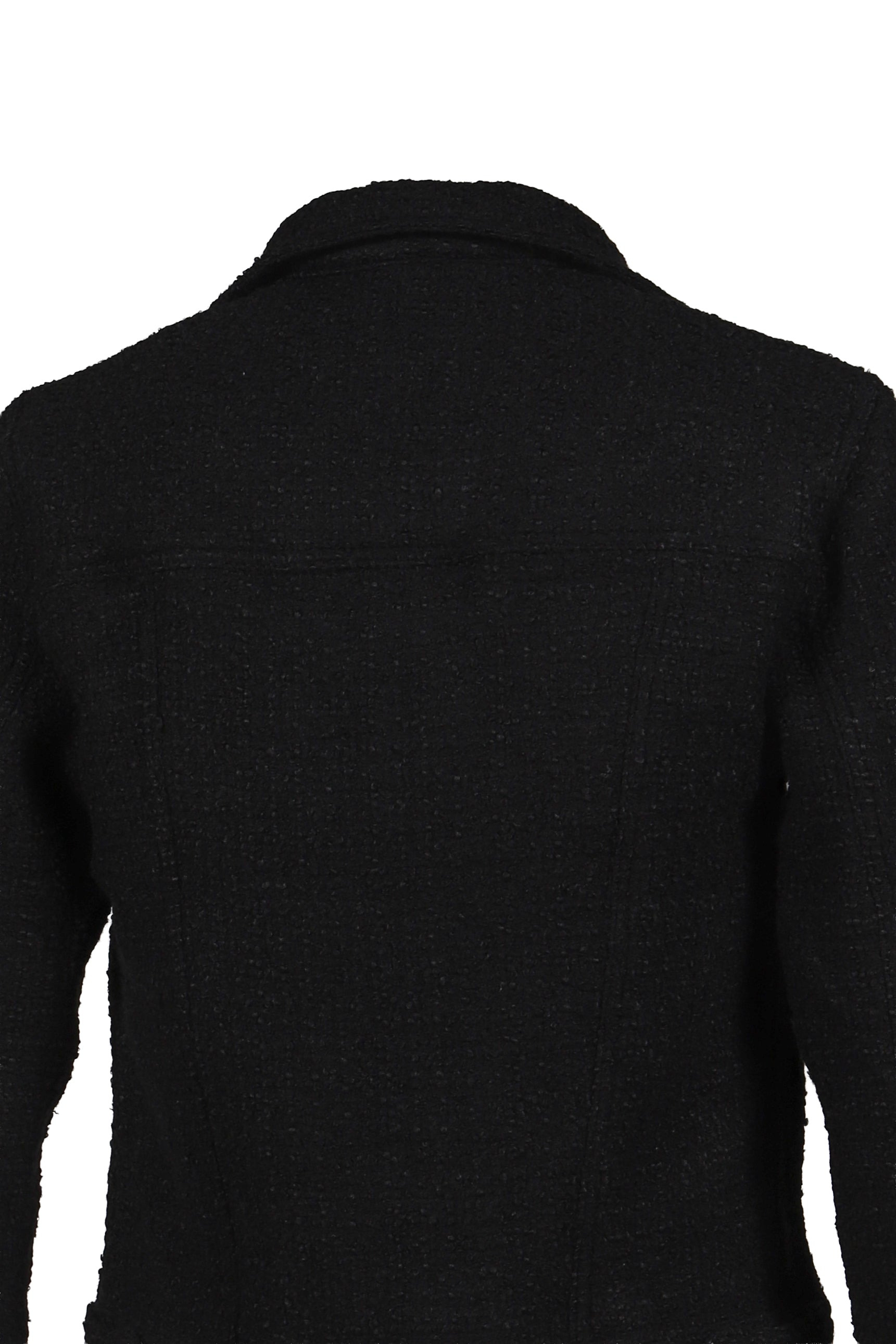 SPREAD COLLAR JACKET / BLACK - 5