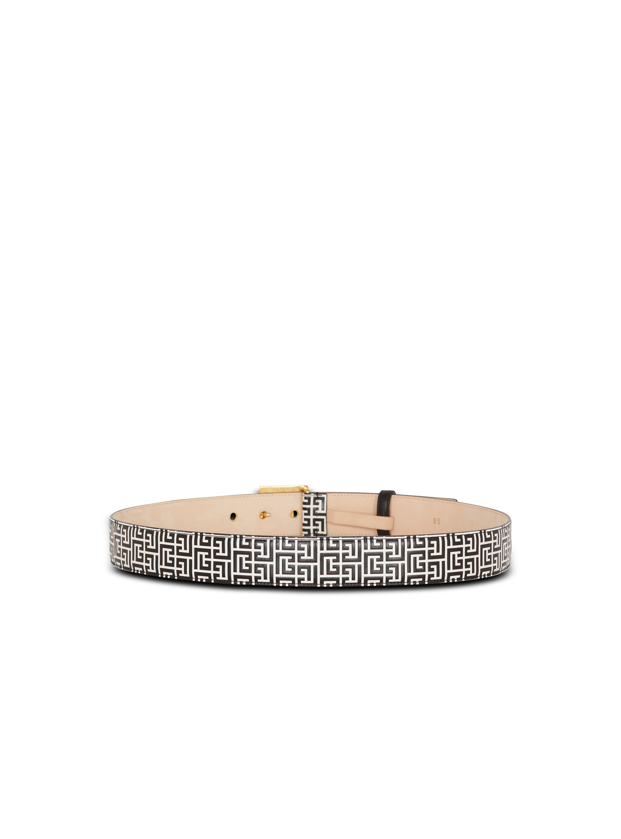 PB belt in monogrammed embossed calfskin - 3