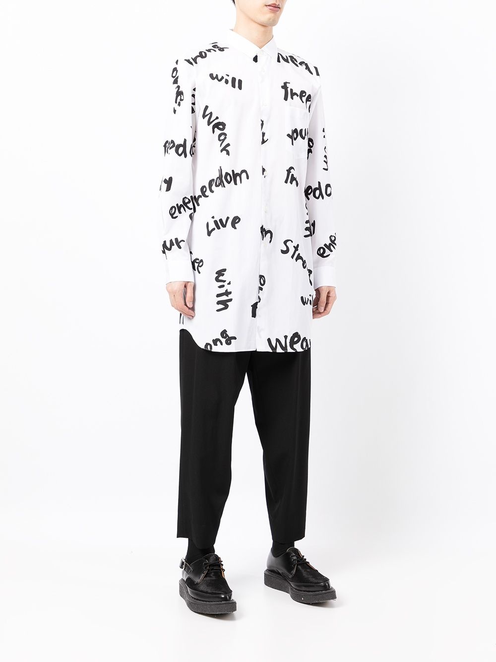 all-over logo long-sleeve shirt - 3