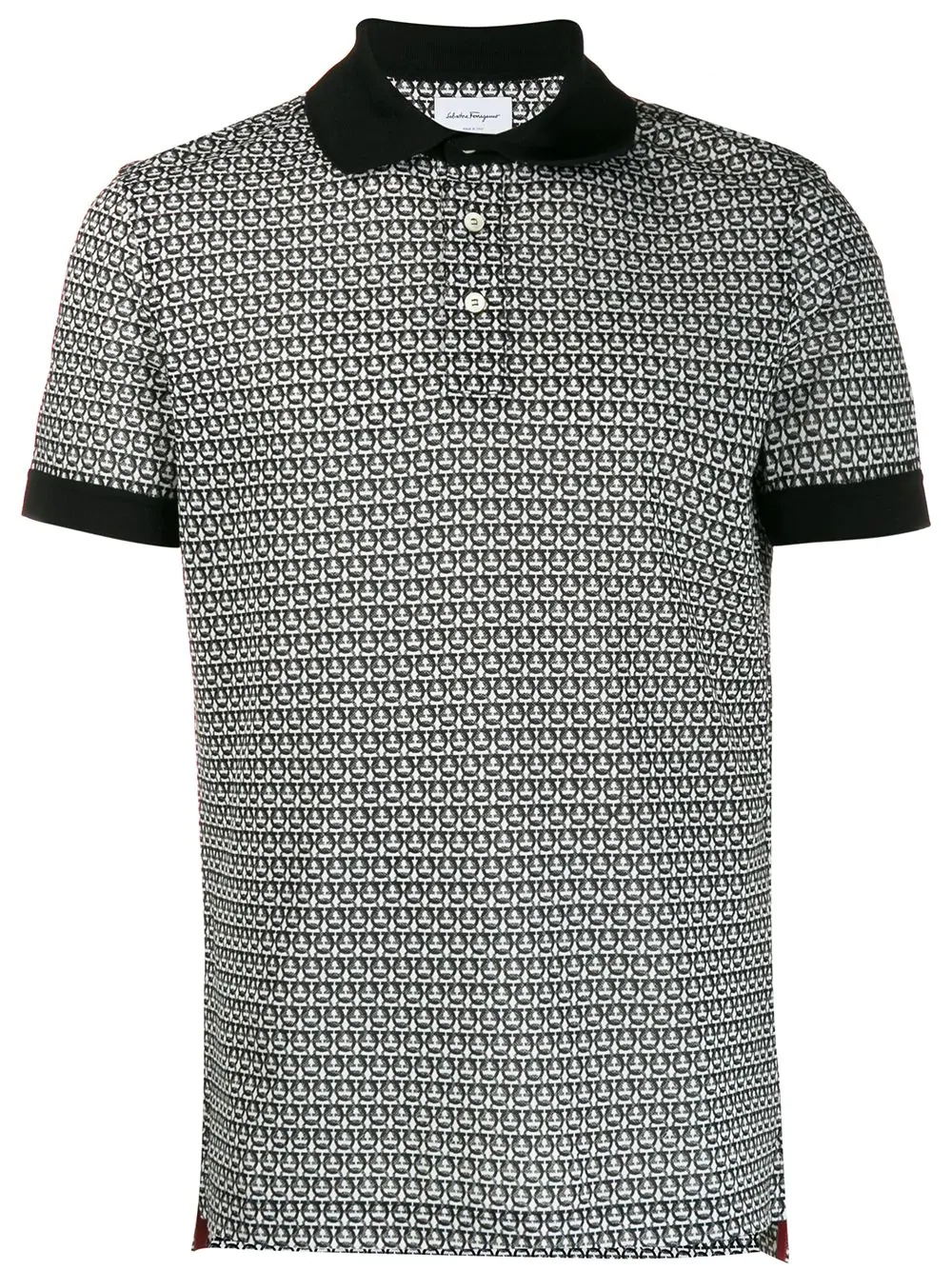 Gancini piqué polo shirt - 1