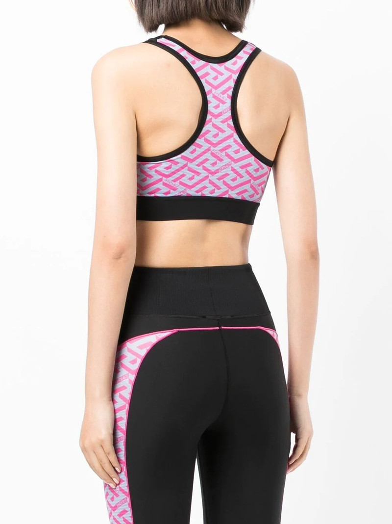 La Greca logo-print bralette 4