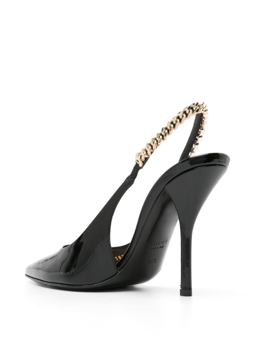 105mm logo-chain patent pumps - 3