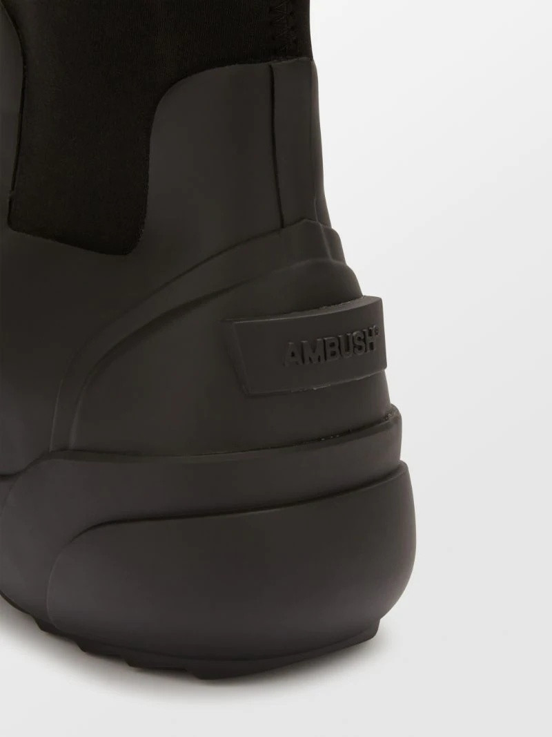 embossed logo chunky boots 5