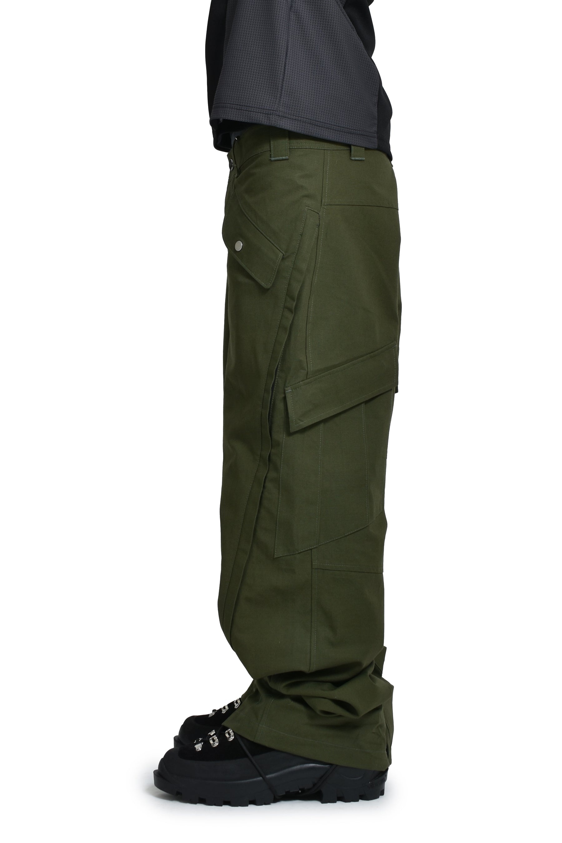 3-WAY ZIP CARGO TROUSERS / ARMY GRN - 3