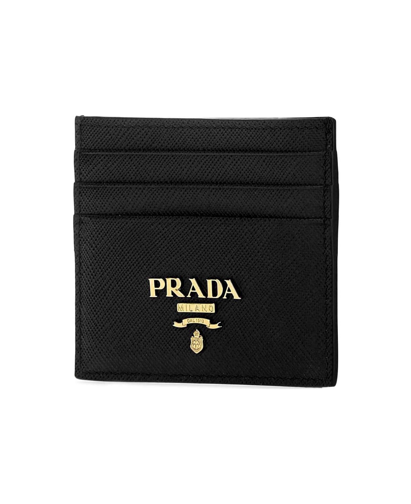Black Leather Card Holder - 2