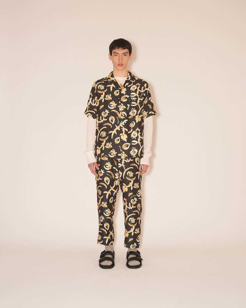 Nanushka BODIL - Short sleeve shirt - Floral black outlook