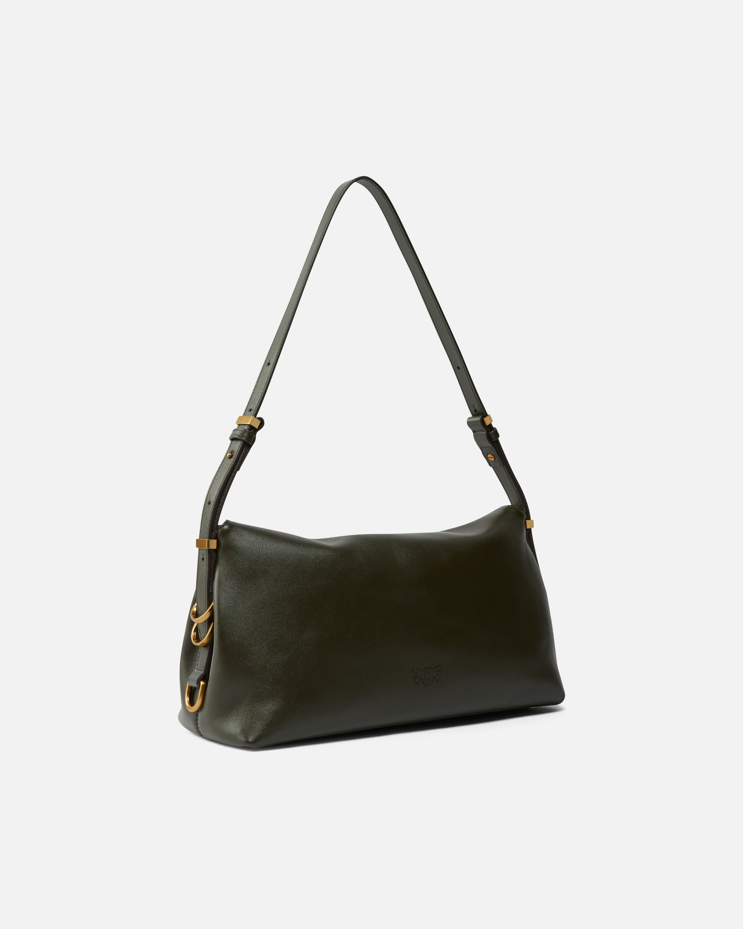 MEDIUM LEATHER SADDLE BAG BAGUETTE SHOULDER BAG - 2