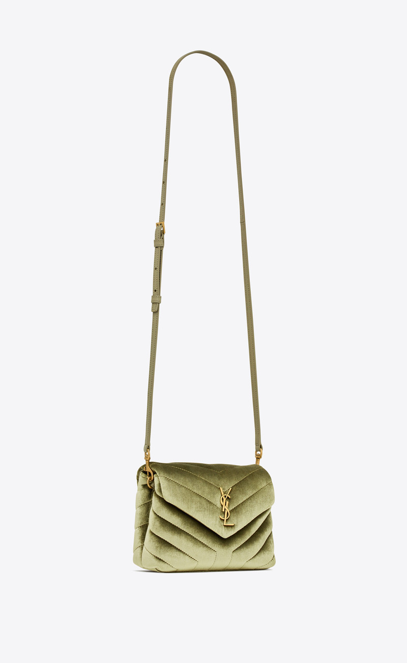 loulou toy strap bag in quilted velvet 6