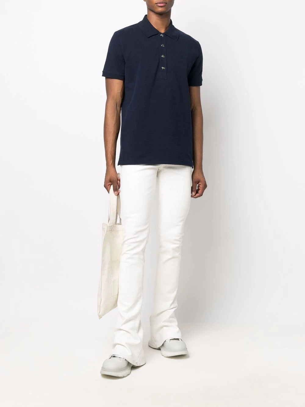 Monogram short-sleeve polo shirt - 2